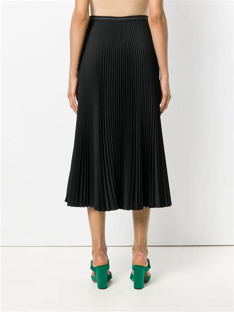 prada crystal skirt|prada pleated midi skirt.